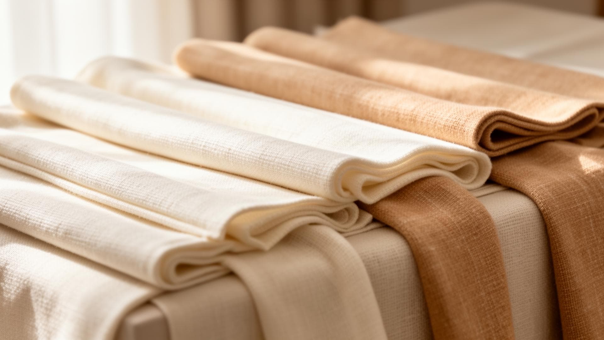 Folded VK Textiles fabrics